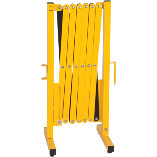 Expandable Barrier, 37" H x 11' L, Black/Yellow Southpoint Industrial Supply