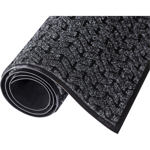 Tire-Track Entrance Mat, Wiper/Scraper, 4' x 6' x 3/8", Charcoal Southpoint Industrial Supply