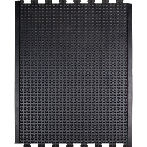 Tapis antifatigue en d&ocirc;me, &agrave; bulles, 3' x 4' x 1/2", Noir, Caoutchouc Southpoint Industrial Supply