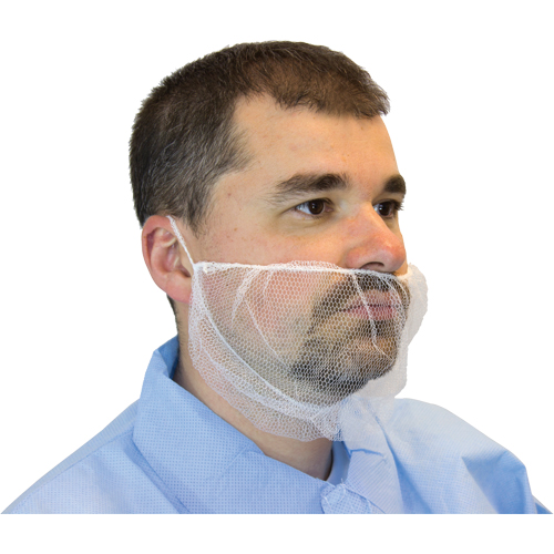 Mesh Beard Nets, Polyester, White Southpoint Industrial Supply
