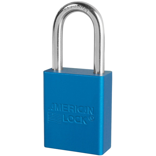 American Lock&reg; Safety Padlocks, Blue, Keyed Alike, Aluminum, 1-1/2" Width Southpoint Industrial Supply