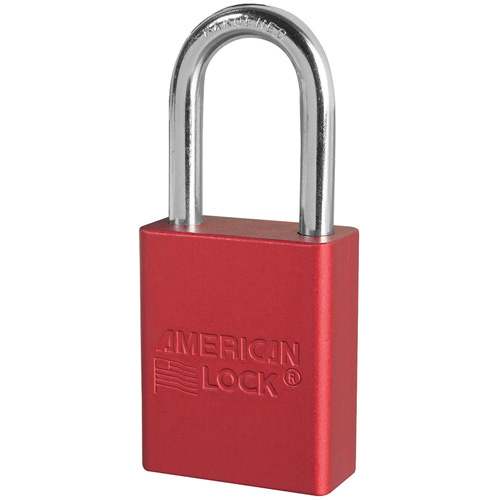 American Lock&reg; Safety Padlocks, Red, Keyed Alike, Aluminum, 1-1/2" Width Southpoint Industrial Supply