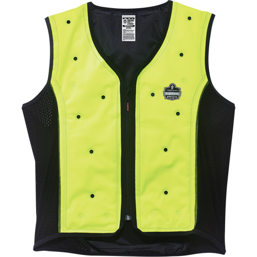 Vestes refroidissantes &agrave; &eacute;vaporation s&egrave;che Chill-Its 6685, T-Grand, Jaune lime haute visibilit&eacute; Southpoint Industrial Supply