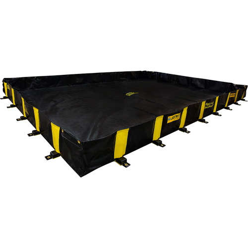 Bermes Rigid-Lock QuickBerm, Capacit&eacute; 1910 gal. US, 16' la x 16' lo x 12" h, Paroi &agrave; piquets Southpoint Industrial Supply