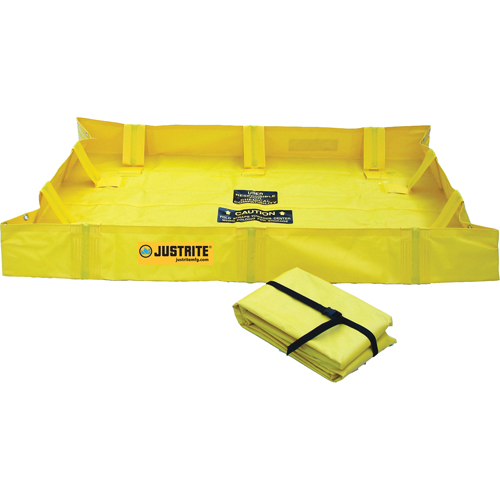Berme de confinement Lite QuickBerm , Capacit&eacute; 119 gal., 4' la x 6' lo x 8" h, Support &agrave; encliqueter Southpoint Industrial Supply