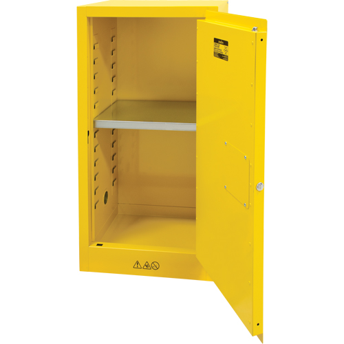 Armoire pour produits inflammables, 16 gal., 1 Porte(s), 23" La x 44" h x 18" p Southpoint Industrial Supply