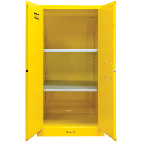 Flammable Storage Cabinet, 60 gal., 2 Door, 34" W x 65" H x 34" D Southpoint Industrial Supply