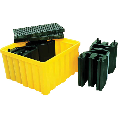 Ultra-IBC Spill Pallet&reg; with Drain, 400 US gal. Spill Capacity, 58.75" x 58.75" x 33" Southpoint Industrial Supply