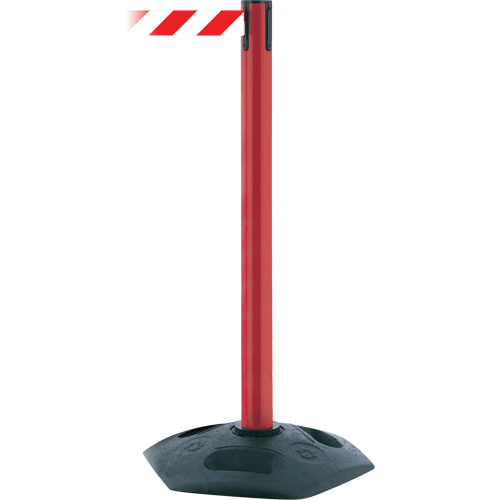 Poteau receveur robuste &agrave; ligne simple, Hauteur de 38", Noir Southpoint Industrial Supply