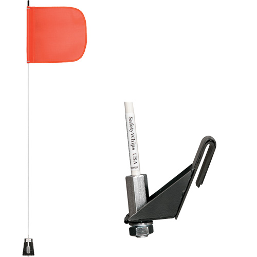 Tiges de s&eacute;curit&eacute; pour travaux l&eacute;gers Safety Whip, Fixation Fen&ecirc;tre, Hauteur 5', Orange Southpoint Industrial Supply