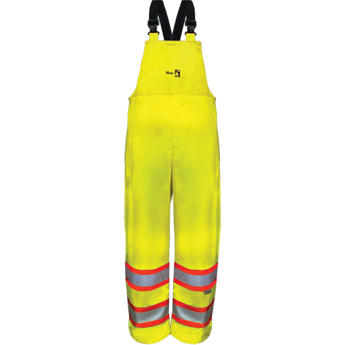 Hi-Vis FR/PU Safety Rain Bib Pants, 4X-Large Southpoint Industrial Supply