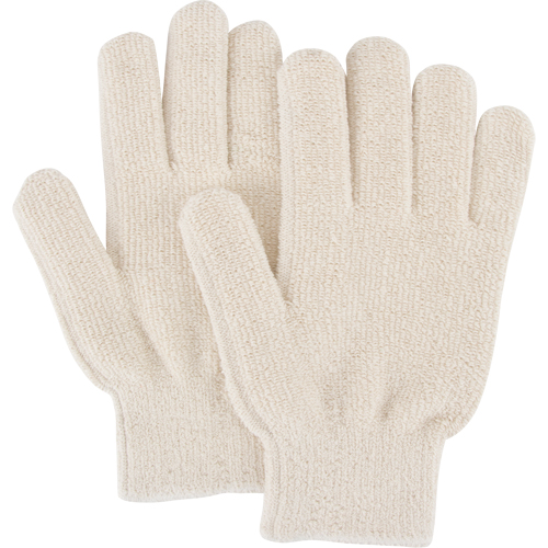 Heat-Resistant Gloves, Terry Cloth, Large, Protects Up To 212° F (100° C) Southpoint Industrial Supply