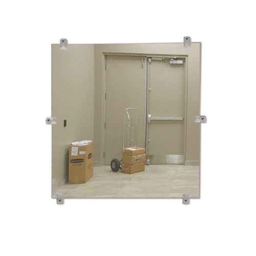Flat Mirror, 12" H x 12" W, Unframed Southpoint Industrial Supply