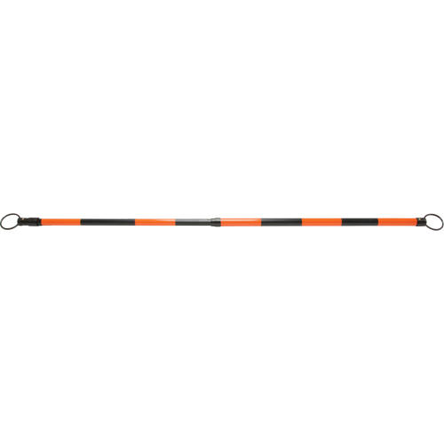 Retractable Cone Bar, 7' 5" Extended Length, Black/Orange Southpoint Industrial Supply