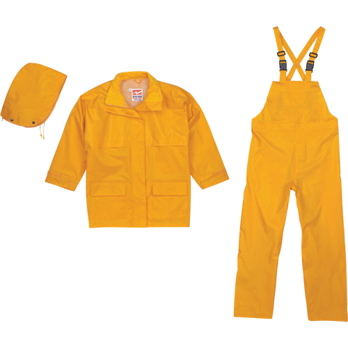 V&ecirc;tement imperm&eacute;able Open Road 150D 3 pi&egrave;ces ind&eacute;chirable, Polyester, 3T-Grand, Jaune Southpoint Industrial Supply
