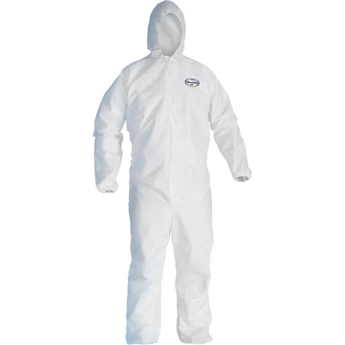 Combinaison Kleenguard A45 contre les liquides, les particules de pr&eacute;paration des surfaces et la peinture, Petit, Blanc, Micropore Southpoint Industrial Supply