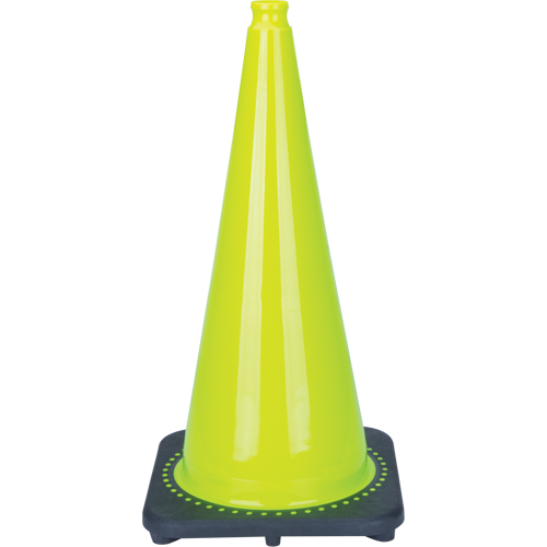 Premium Traffic Cone, 28", Lime Green Southpoint Industrial Supply
