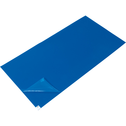 Peel-Away Cleanroom Mat Refills, 1.57 mils Thick, 2' W, 3-3/4' L x Blue Southpoint Industrial Supply