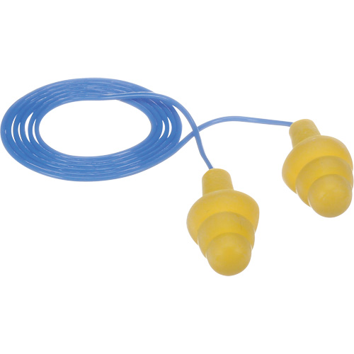 Bouchons d'oreilles pr&eacute;moul&eacute;s E-A-R Ultrafit, Avec cordon, Vrac - Sac en poly, 25 dB NRR, Taille unique Southpoint Industrial Supply