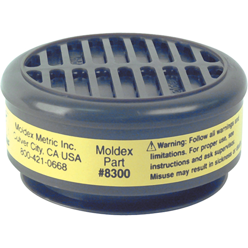 8000 Series Replacement Cartridges, Gas/Vapour Cartridge, Organic Vapour/Acid Gas Southpoint Industrial Supply
