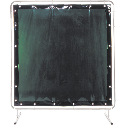Welding Screen and Frame, 2 Panels, Green, 5' x 3' Southpoint Industrial Supply
