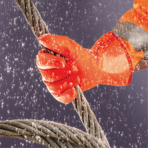 Polar Grip&reg; 23-700 Gloves, 9/Large, PVC Coating, Nylon Shell Southpoint Industrial Supply