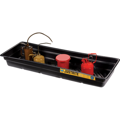 EcoPolyBlend Spill Tray, 46" L x 16" W x 5.5" H, 12 gal. Spill Capacity Southpoint Industrial Supply