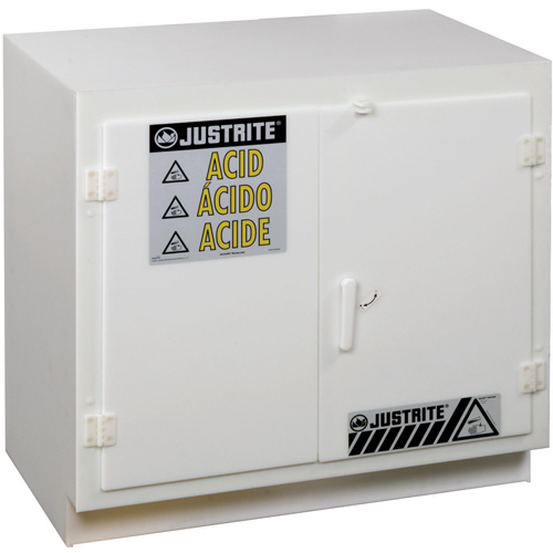 Armoires solides en poly&eacute;thyl&egrave;ne pour acides, 6 x 0,66043 gal., 36" x 35,75" x 21,75" Southpoint Industrial Supply