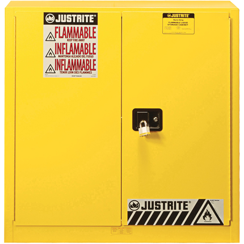 Armoire de s&eacute;curit&eacute; pour produits inflammables Ex Sure-Grip, 30 gal., 2 Porte(s), 36" La x 35" h x 24" p Southpoint Industrial Supply