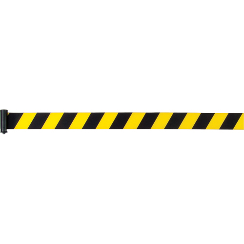 Cartouches de ruban pour assembler vos propre barri&egrave;res de contr&ocirc;le des foules, 7', Ruban Jaune Southpoint Industrial Supply
