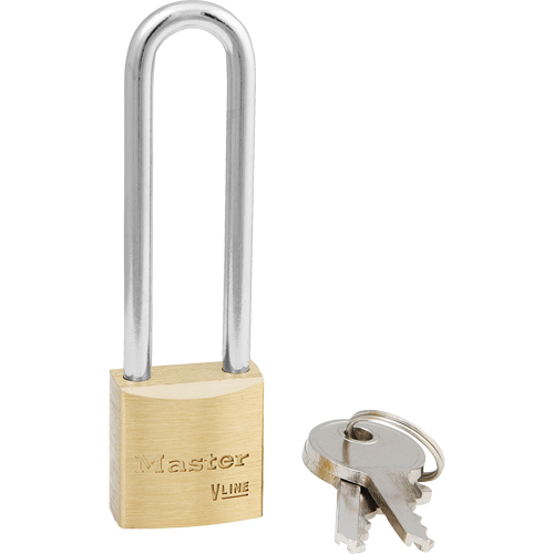 Cadenas ProSeries, Laiton, Cl&eacute;s diff&eacute;rentes, Rev&ecirc;tement en laiton, Largeur de 1-9/16" Southpoint Industrial Supply