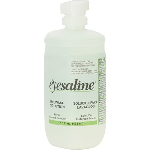 Bouteilles de solution saline pour douche oculaire, Bouteille Plein, 16 oz Southpoint Industrial Supply