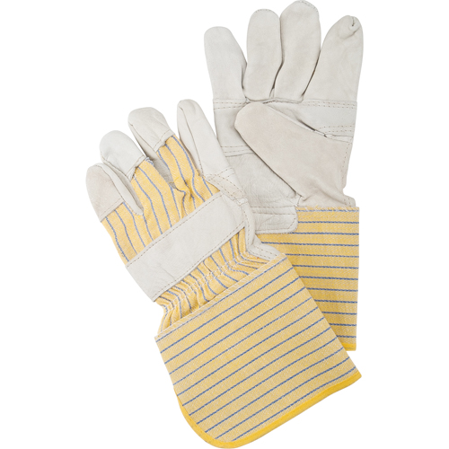 Gants d'ajusteur &agrave; paume renforc&eacute;e, Grand, Paume en Cuir fleur de vache, Doublure en Coton Southpoint Industrial Supply