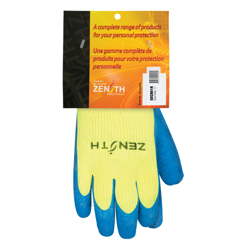 Gants haute visibilit&eacute; doubl&eacute;s d'acrylique de caoutchouc naturel, 2T-Grand, R&ecirc;vetement Latex de caoutchouc, Calibre 7, Enveloppe en Acrylique Southpoint Industrial Supply