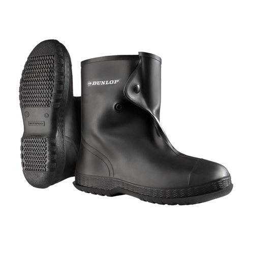 Bottillons de protection noirs de 10", PVC, Fermeture Bouton-pression, Convient &agrave; Hommes 6 - 7 Southpoint Industrial Supply