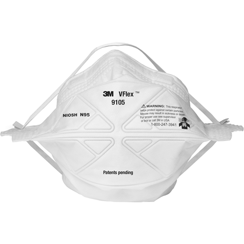 Respirateurs contre les particules 9105S V-Flex, N95, Certifi&eacute; NIOSH, Petit Southpoint Industrial Supply