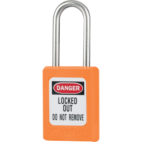 S31 Zenex Safety Padlock, Orange, Keyed Different, Thermoplastic, 1-3/8" Width Southpoint Industrial Supply