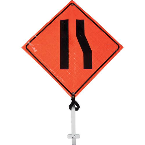 Narrow Road Pole Sign, 24" x 24", Vinyl, Pictogram Southpoint Industrial Supply