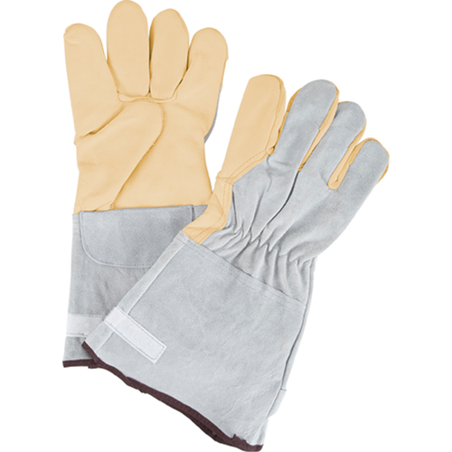 Standard-Duty Snug Wrist Work Gloves, Large, Grain Cowhide Palm Southpoint Industrial Supply