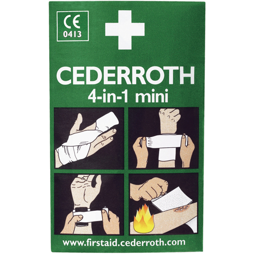 Cederroth 4-in-1 Bloodstopper, 5" L x 3" W Southpoint Industrial Supply