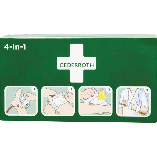 Cederroth 4-in-1 Bloodstopper, 9" L x 5-1/2" W Southpoint Industrial Supply