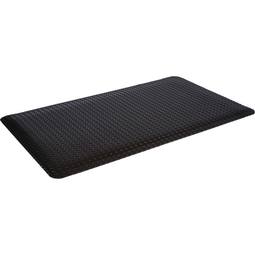 Tapis de style plateforme WD, Losange, 3' x 12' x 5/8", Noir, &eacute;ponge Southpoint Industrial Supply