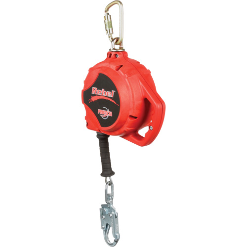 Rebel Self Retracting Lifeline, 33', Galvanized Steel, Swivel Southpoint Industrial Supply