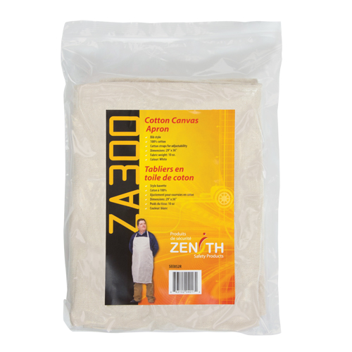 Tablier, Coton, 36" lo x 29" la, Naturel Southpoint Industrial Supply