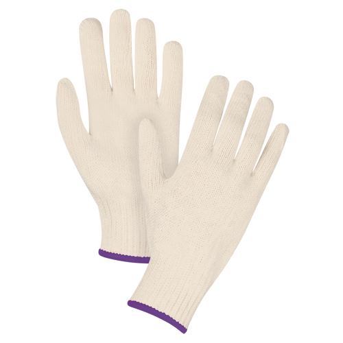 Gants en tricot de poids lourd, Poly/coton, Calibre 7, T-petit Southpoint Industrial Supply