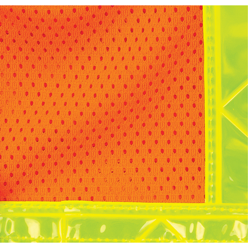 Standard-Duty Safety Vest, High Visibility Orange, X-Large, Polyester Southpoint Industrial Supply