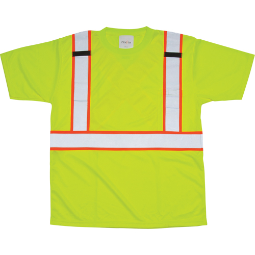 T-shirt conforme &agrave; la CSA, Polyester, Grand, Jaune lime haute visibilit&eacute; Southpoint Industrial Supply