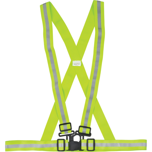 Standard-Duty Safety Harness, High Visibility Lime-Yellow, Silver Reflective Colour, 2X-Large Southpoint Industrial Supply