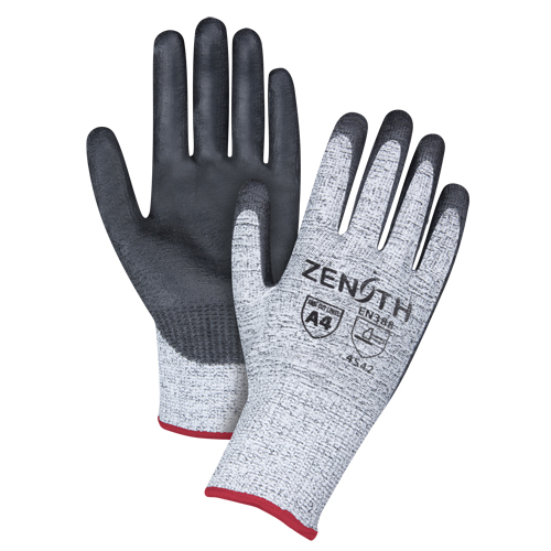 Gants &eacute;lastiques sans coutures r&eacute;sistants &agrave; la coupe, Taille Petit/7, Calibre 13, Rev&ecirc;tement Polyur&eacute;thane, Enveloppe en PEHP, ANSI/ISEA 105 niveau 4/EN 388 niveau 5 Southpoint Industrial Supply