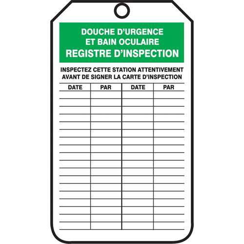 Inspection Tags, Cardstock, 3-1/8" W x 5-7/8" H, French Southpoint Industrial Supply